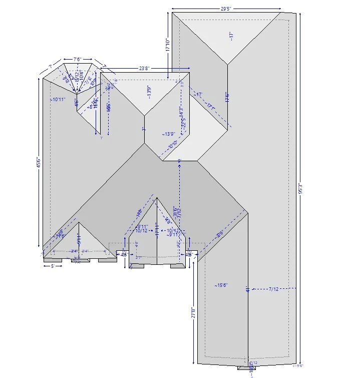 Xactimate 3D wall sketch