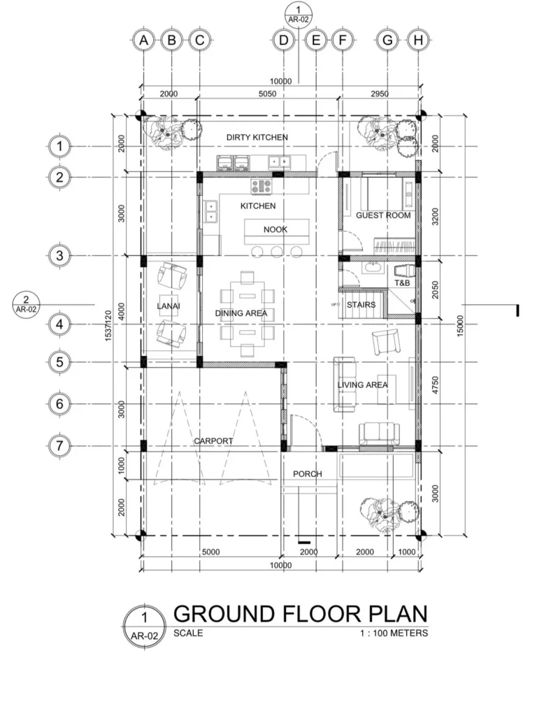 Schematic Ground Floor Plan Design